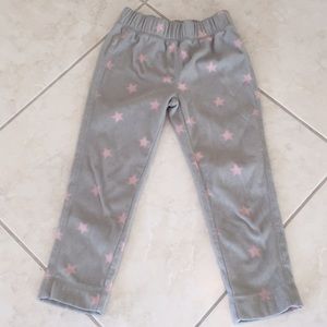 Light pink and gray pajama pants
